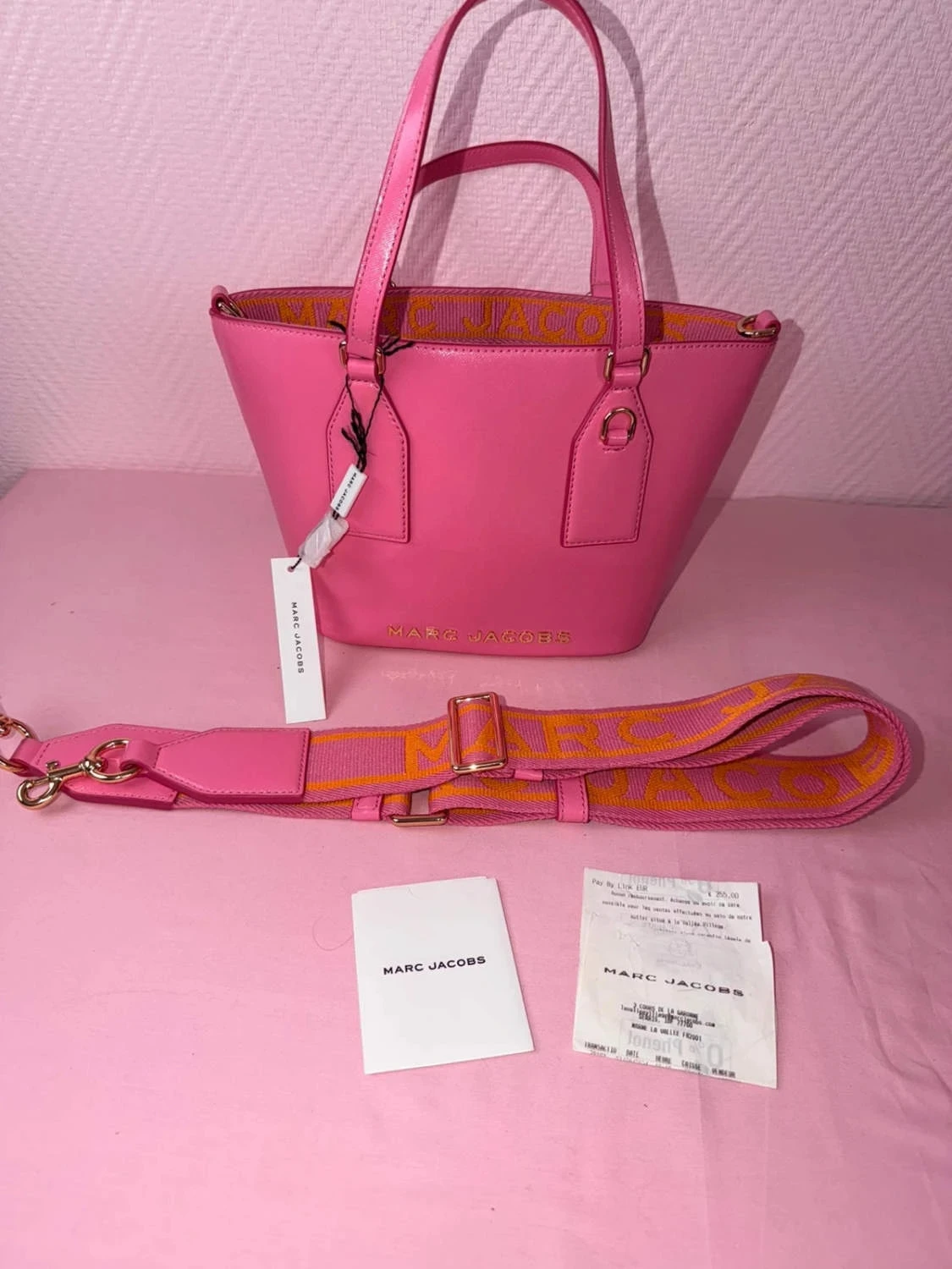 Sac rose tote candy pink Marc Jacobs sac jamais mis